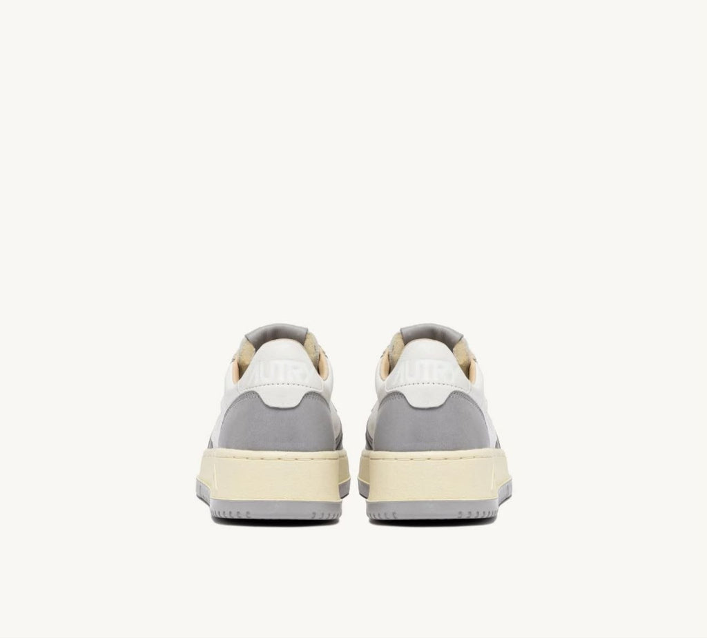 AUTRY SNEAKERS SNEAKERS MEDALIST LOW BICOLOR IN PELLE BIANCA E VAPOR