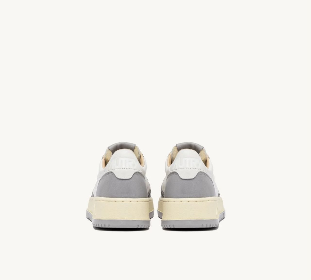AUTRY SNEAKERS SNEAKERS MEDALIST LOW BICOLOR IN PELLE BIANCA E VAPOR