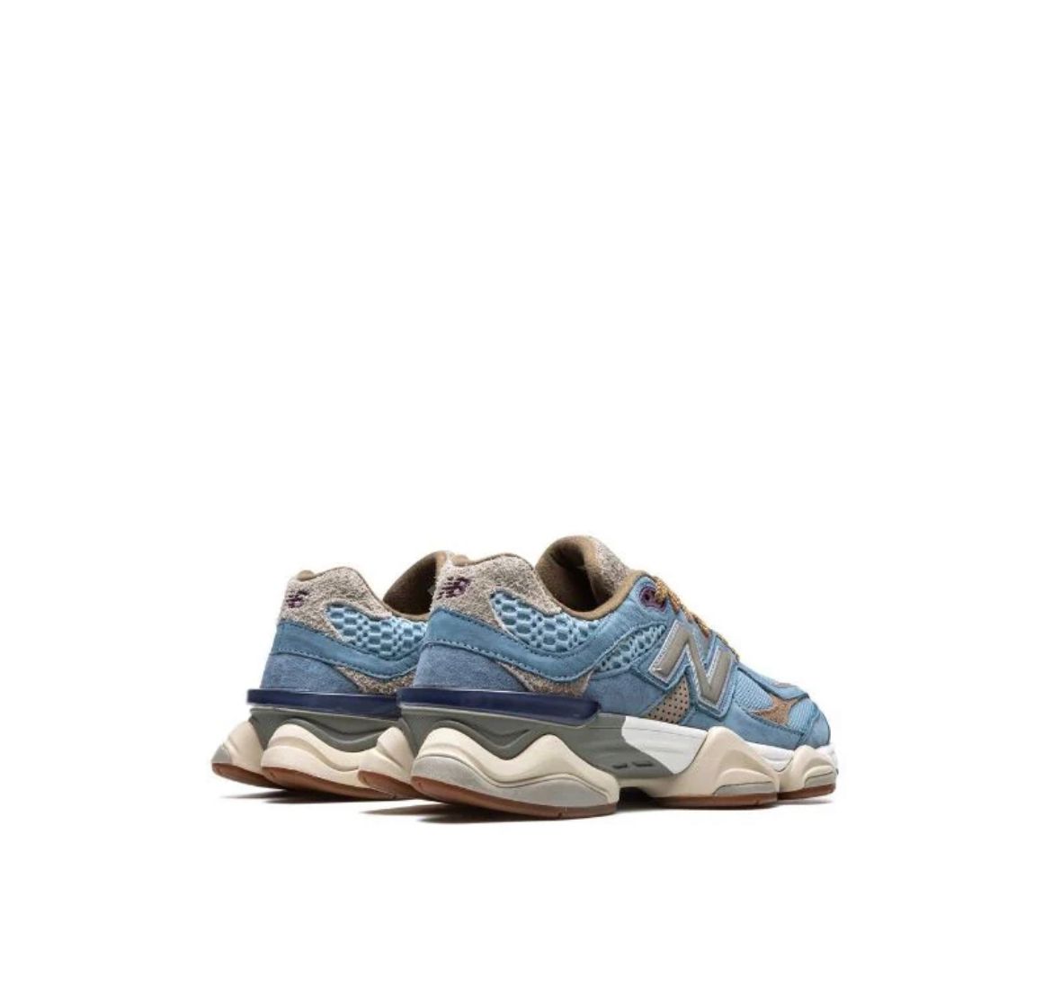 New Balance 9060 — Light Blue / Tan
