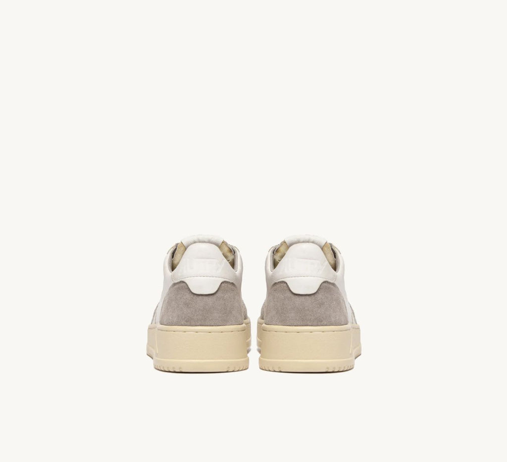 Autry Medalist Low — Bianco/Grigio