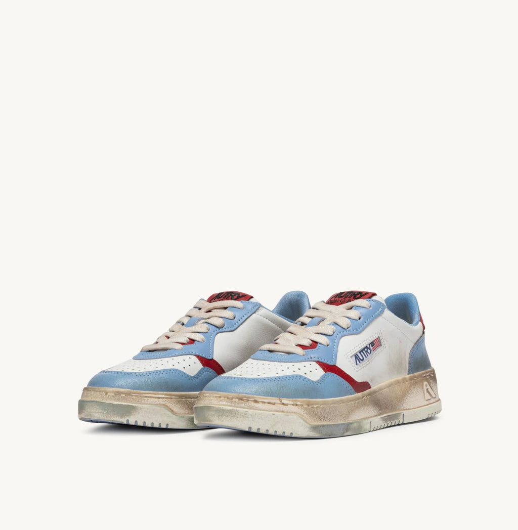 Autry Medalist Super Vintage — Bianco / Azzurro / Rosso