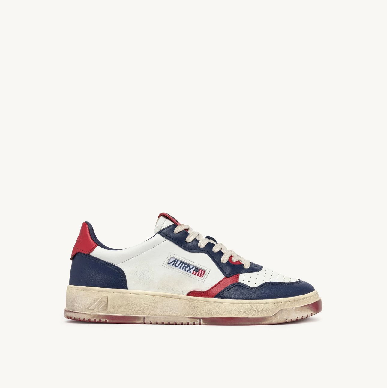 Autry Medalist Super Vintage — Bianco / Navy / Rosso