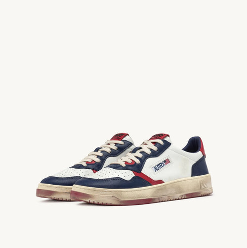 Autry Medalist Super Vintage — Bianco / Navy / Rosso