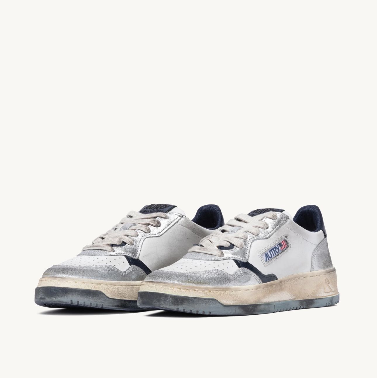 Autry Medalist Super Vintage — Bianco / Argento